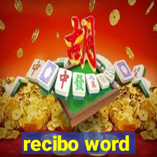 recibo word